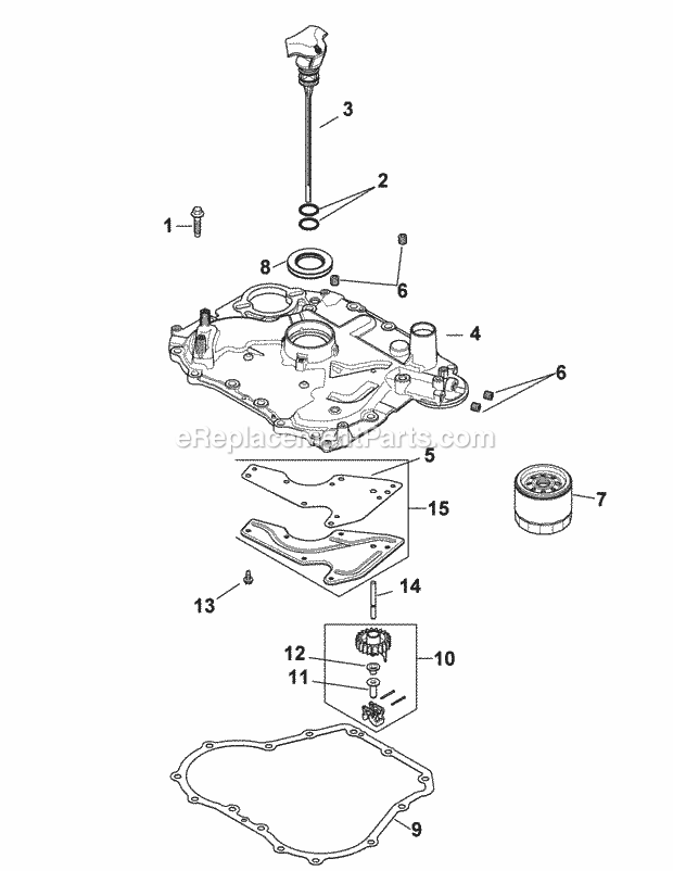 Kohler Sv591-3212 Oil Pan & Lubrication Diagram and Parts List for LTX1040 (13AX90AS056, 13WX90AS009, 13WX90AS010, 13WX90) (2014) Cub Cadet Lawn Tractor